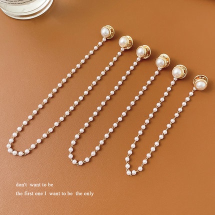 Ghim Cài Áo Cố Định Nhỏ Chống Trơn Dây Xích Phong Cách Hàn Quốc Cho Nữ