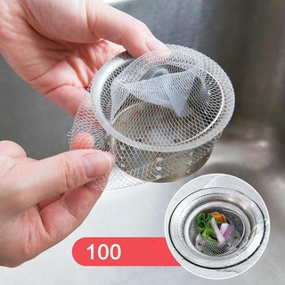 Combo 100 túi lưới lọc rác bồn rửa chén tiện lợi, dễ sử dụng