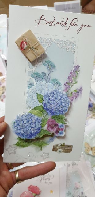 Sỉ 10 thiệp chúc mừng 3D mix full mẫu