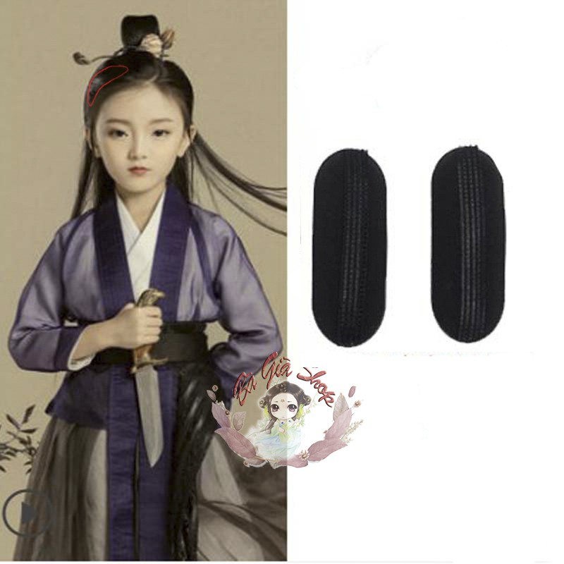 Set búi tóc giả cổ trang trẻ em