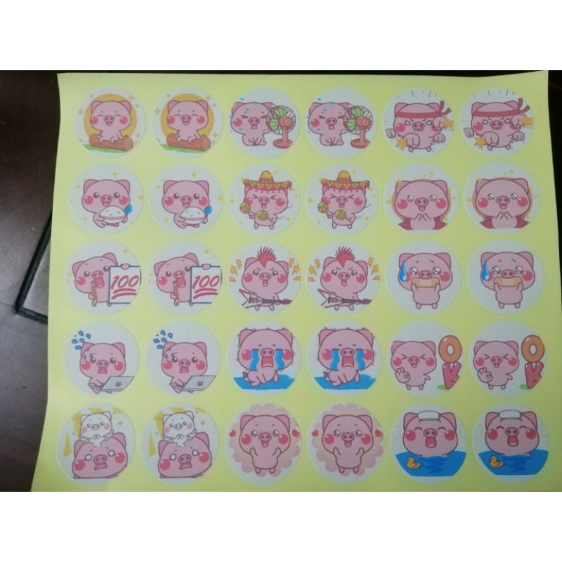 🔥30 hình dán sticker hình HEO PIGGY - HEO PIGMA 🔥