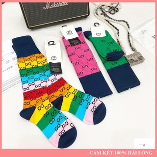 Tất (Vớ) G U C C I  Cao Cổ Hoạ Tiết Hàng QCCC