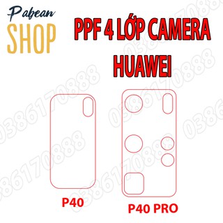 Dán camera ppf 4 lớp chống va đập cho huawei p40 / p40 pro