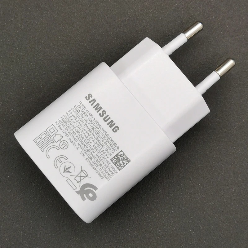 Sạc Nhanh Samsung 25w PD  Note 10 Note 20 S20 S20+ S20 Ultra A71 S21 S21 Ultra Bảo Hành 12 Tháng