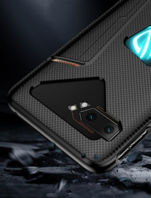 Ốp lưng Asus Rog Phone 2 / Phone 3 / Phone 5 / 5 Pro / 5s / Phone 6 / 7 chống sốc thời trang tản nhiệt Gaming vân carbon