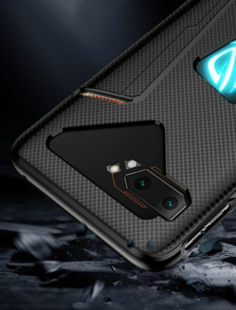 Ốp lưng Asus Rog Phone 2 / Phone 3 / Phone 5 / 5 Pro chống sốc thời trang tản nhiệt Gaming vân carbon siêu bền