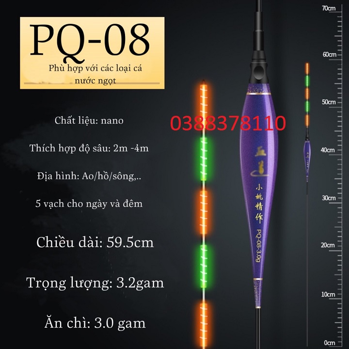 Phao Hố Đấu Săn Hàng Câu Đêm PQ Cao Cấp