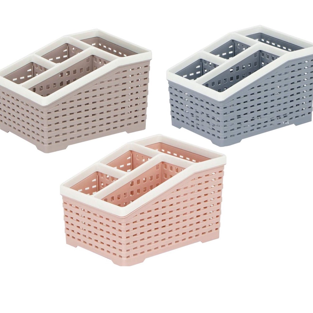 Khay Tiện Ích 4 Ngăn Việt Nhật Size TO Để Bàn Đựng Dụng Cụ ( Loại Lớn) ZA18