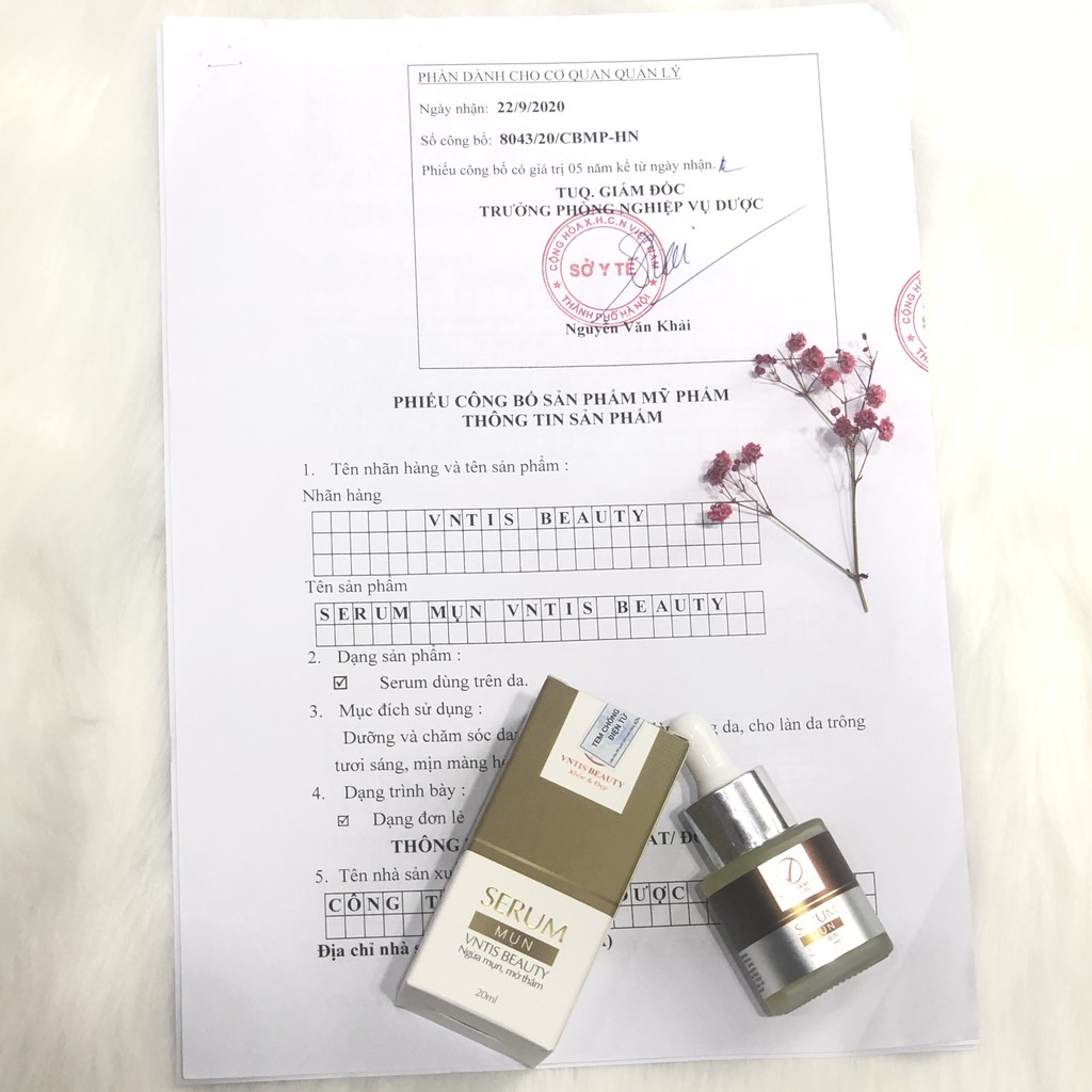 Serum giảm mụn thâm rỗ VNTIS Beauty - Skin 7 Days - Công dụng 5 trong 1 hiệu quả sau 7 ngày