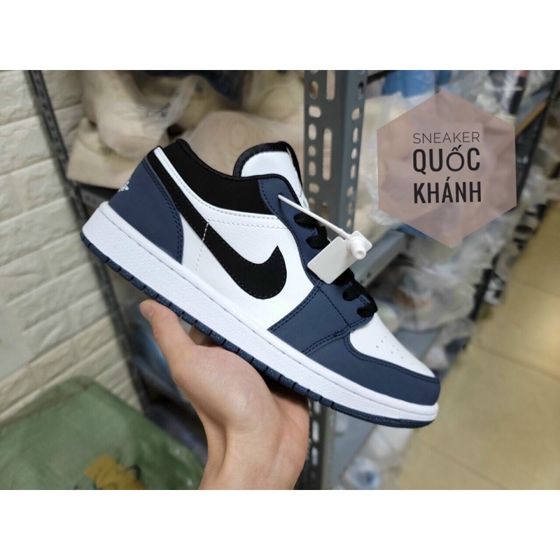 Jordan xanh than cổ thấp  - Jd1 hàng 11 -  Giày thể thao nam nữ Sneaker jocdan full hộp