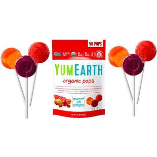 Kẹo Mút hữu cơ cho bé Yumearth Organic Pops (1 cây)