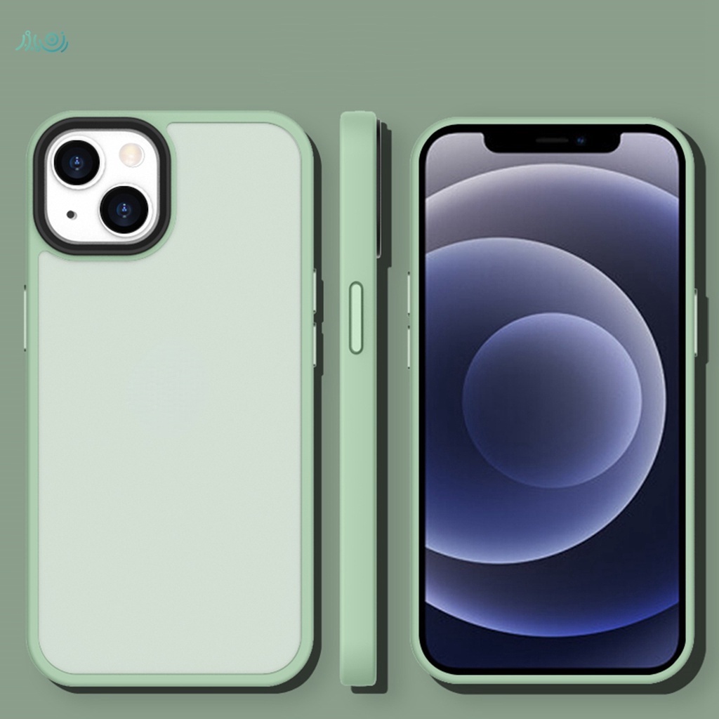 Ốp điện thoại Silicone nhám chống sốc 2 trong 1 có nút bấm kim loại thích hợp cho iPhone 13 Pro MAX 11 12 Pro MAX