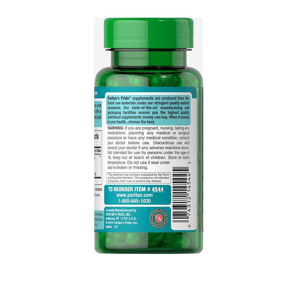 Viên uống tuần hoàn não Puritan's Pride Premium Herbal Sure Ginkgo Biloba 120 mg 100 viên