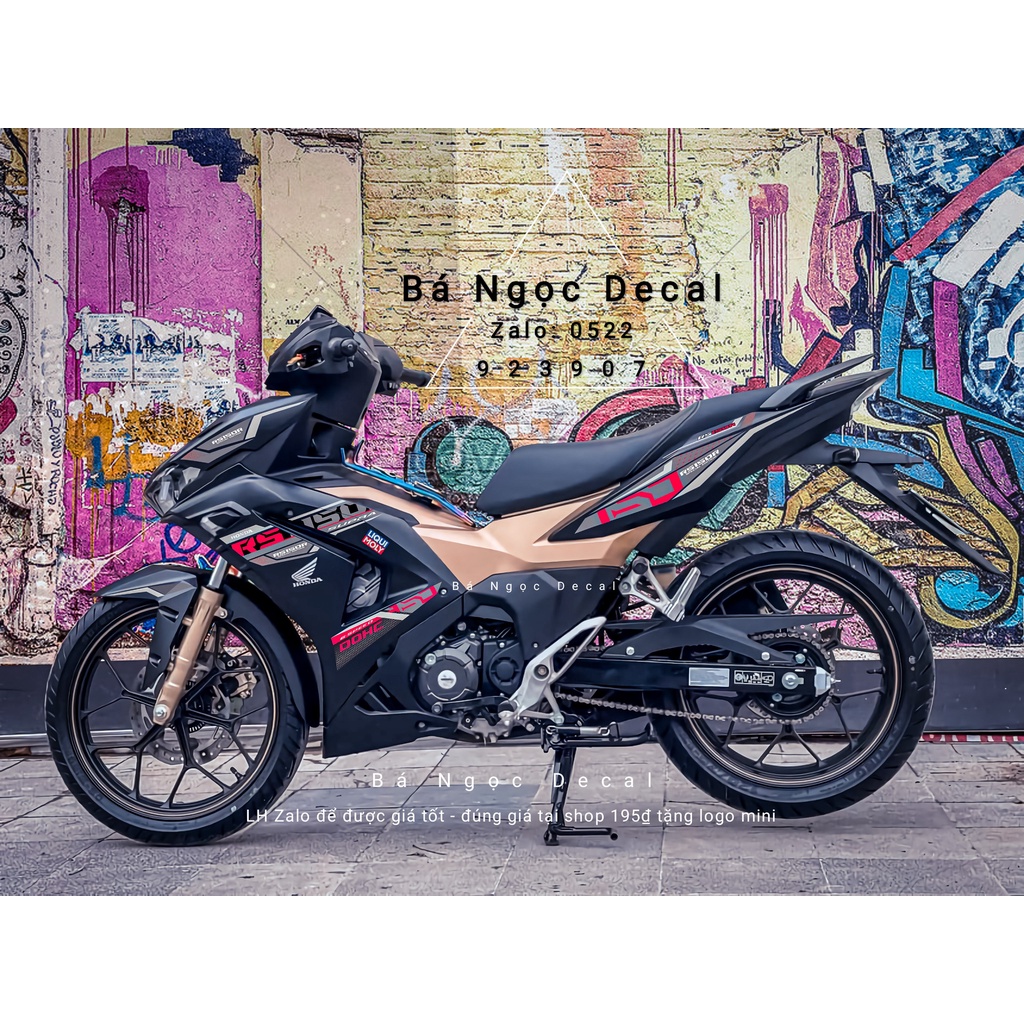 Tem rs150 xe winner v3 màu đen  👉chế tem theo yêu cầu giá rẻ.