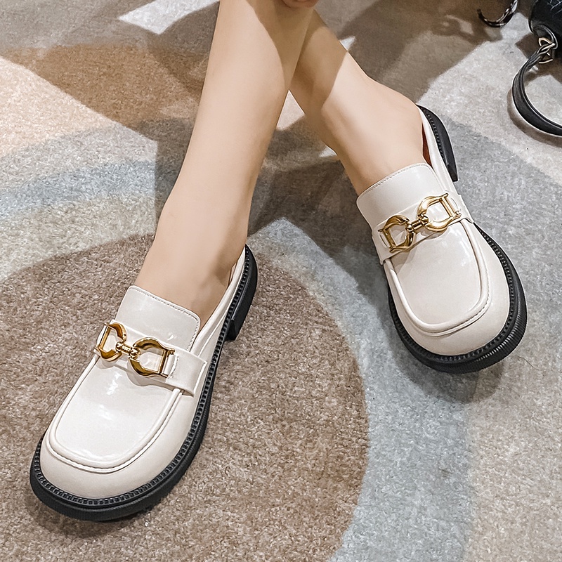 Dép Bít Mũi Đế Bằng Thiết Kế Mới Thời Trang Mùa Hè Dành Cho Nữ Size 35-42