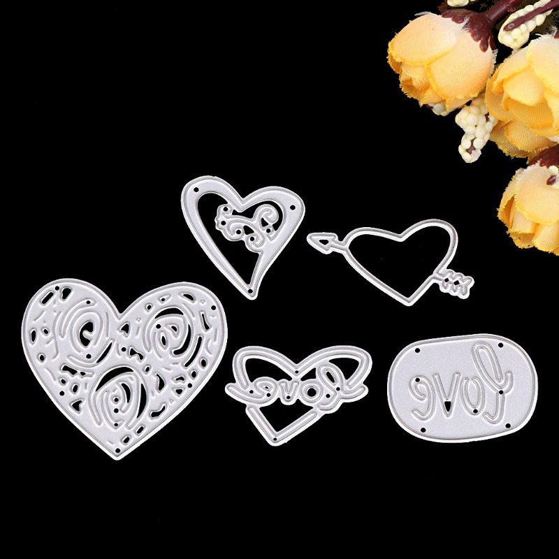 Khuôn Cắt Giấy Kim Loại Hình Trái Tim
