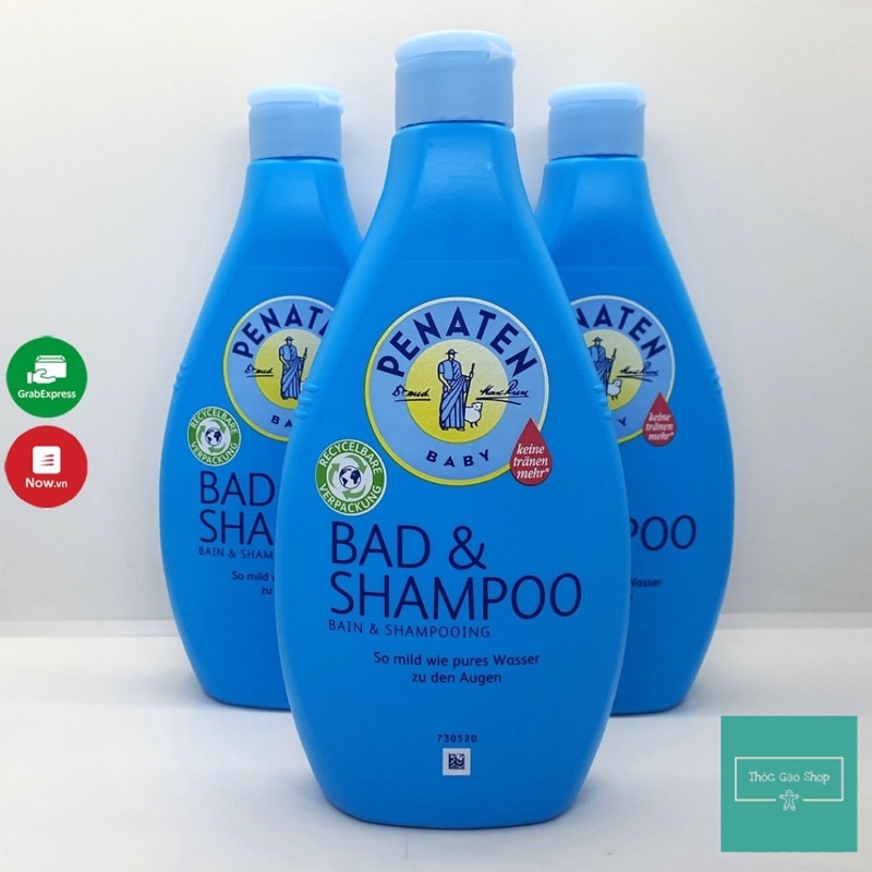 Sữa tắm gội 2in1 Penaten 400ml Đức chứa tinh dầu chàm giúp giữ ấm cơ thể