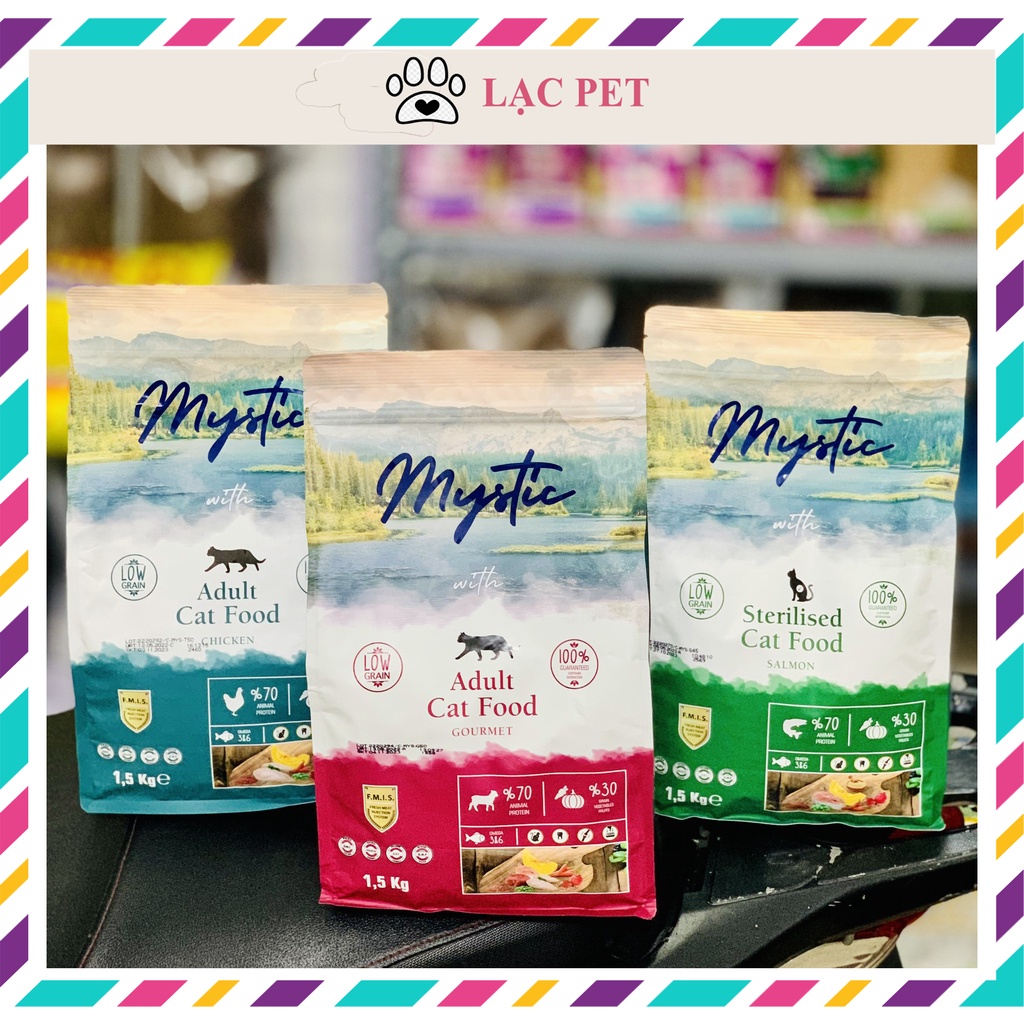 Hạt Mystic cho mèo trưởng thành - Các lựa chọn 1kg và 1,5kg