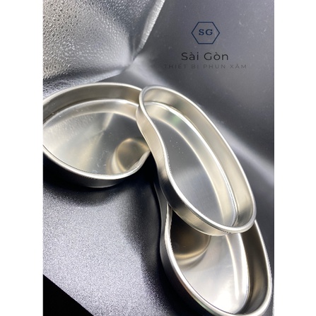 Khay hạt đậu inox đựng bông dùng trong spa phun xăm