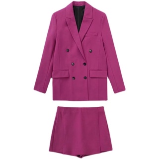Set áo blazer kèm quần váy hàng xuất xịn zr
