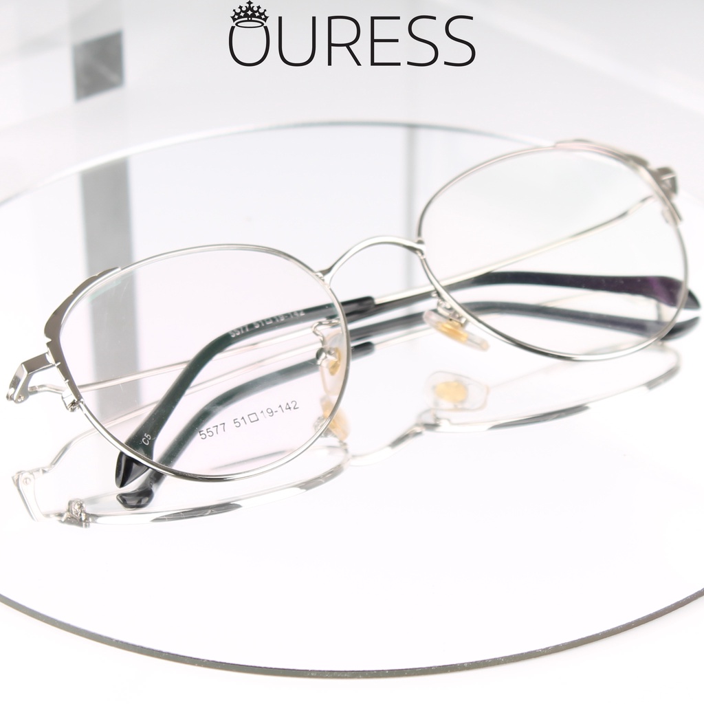Gọng kính hợp kim 5577 siêu nhẹ siêu bền thời trang nam nữ OURESS 5577