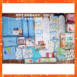 (Sale off) Trọn gói đồ sơ sinh tiết kiệm dễ thương cho bé trai loại đẹp