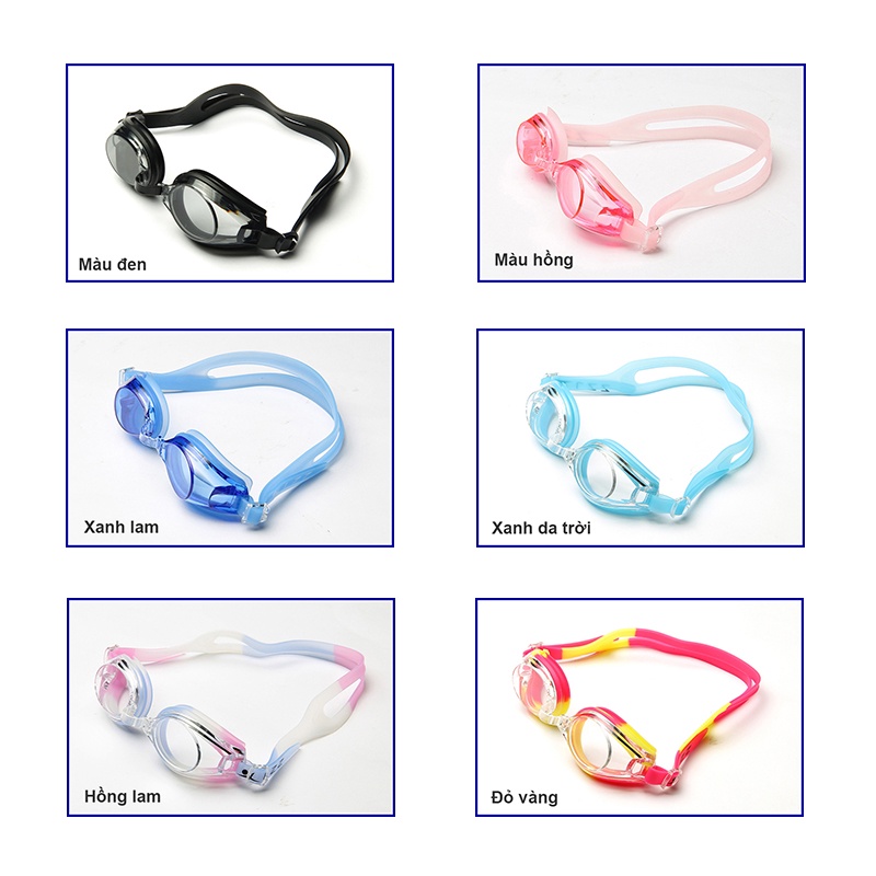 [TẶNG SET BỊT TAI KẸP MŨI] Kính bơi người lớn &amp; trẻ em LZZ Cao Cấp Chính Hãng LZ-913