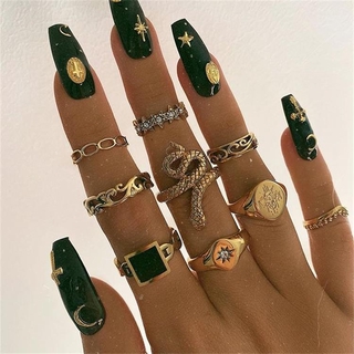 Women Bohemian Style Ring 9Pcs/Set
