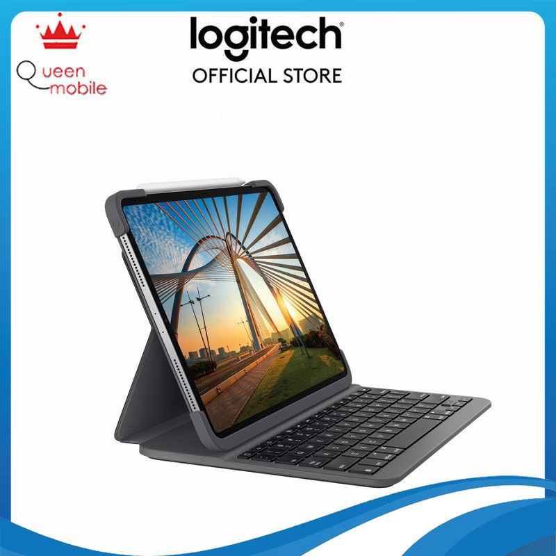 Bao da kèm bàn phím Logitech Slim Folio Pro dành cho iPad Pro 11inch và 12.9 inch