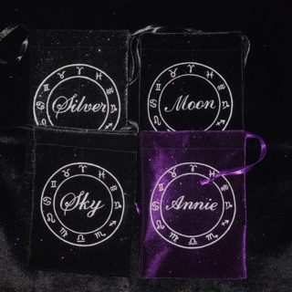 Túi đựng bài Tarot, túi dây rút cung hoàng đạo Lilidatarot