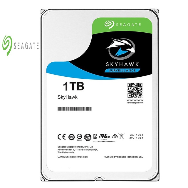 Ổ Cứng HDD Seagate SkyHawk 1TB 3.5" SATA 5900RPM ST1000VX005 - Hàng Chính Hãng
