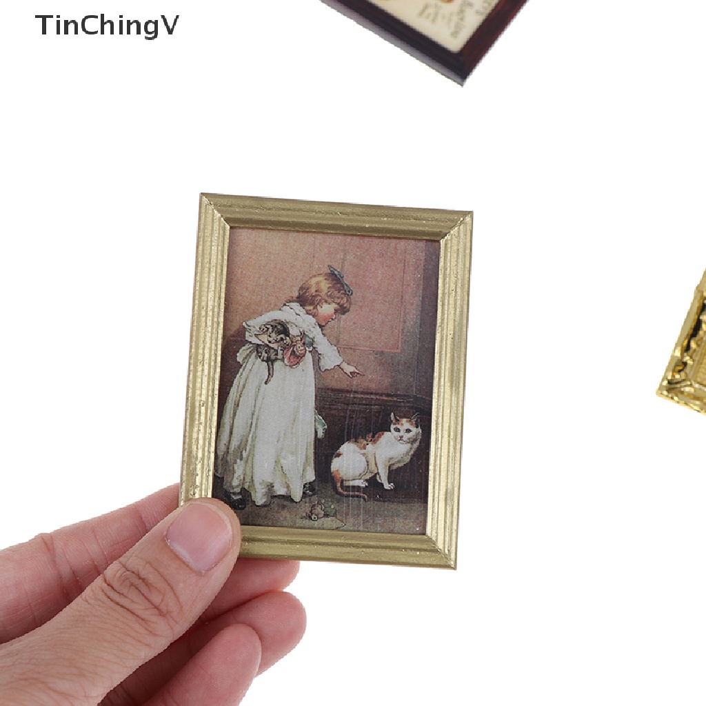 Tranh Sơn Dầu 1: 12 Dùng Trang Trí Nhà Búp Bê