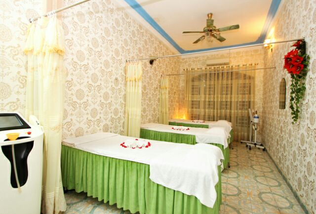 Ga trải giường spa+ vỏ gối+ ruột gối vải thun(đục lỗ nếu có nhu cầu) | BigBuy360 - bigbuy360.vn