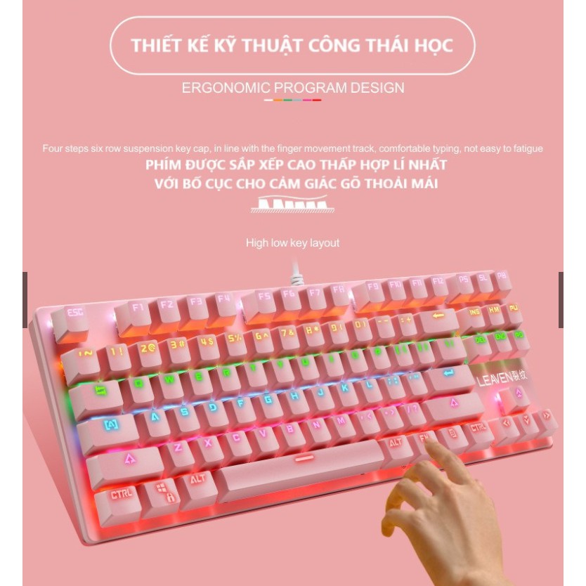 Bàn Phím Cơ Máy Tính Crack K2 PRO Led RGB 10 Chế Độ Khác Nhau, Chơi Game Dùng Văn Phòng Cực Đã | BigBuy360 - bigbuy360.vn