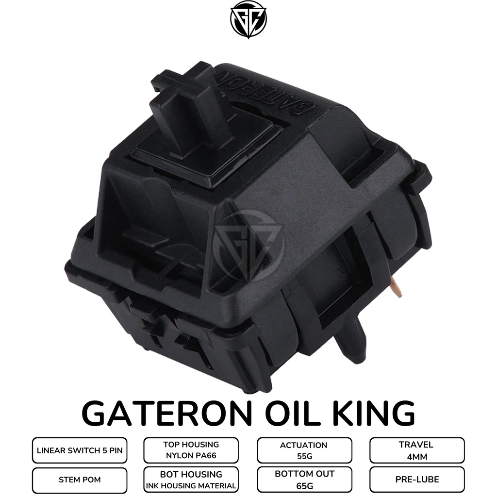 Gateron Oil King Linear Switch - Vua dầu hỏa - Công tắc bàn phím cơ