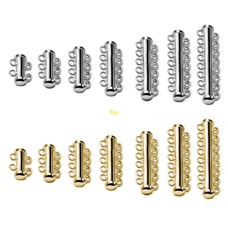 Set 10 mắc cài khóa nhiều móc từ tính chắc chắn chuyên dùng làm nữ trang / vòng đeo tay