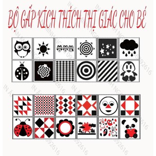 Bộ thẻ gấp kích thích thị giác cho bé