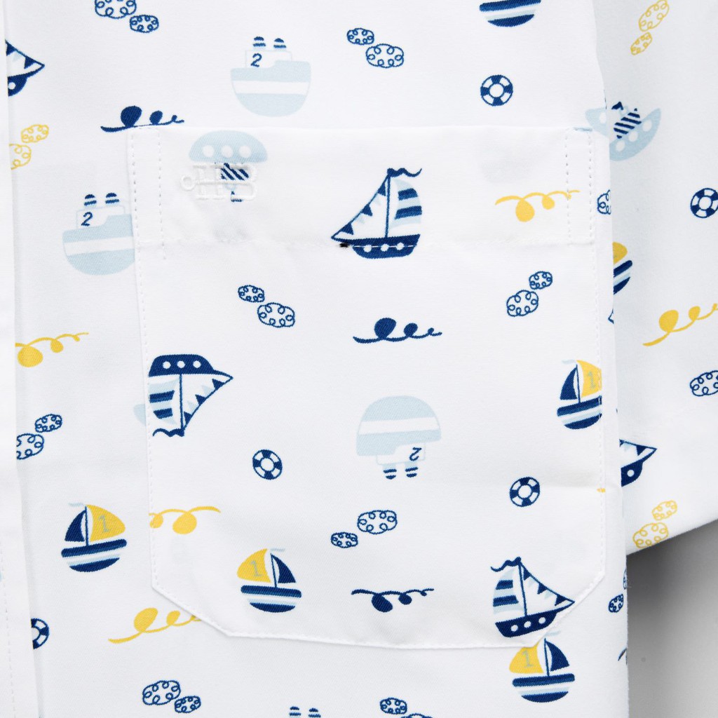 [CHÍNH HÃNG] Áo sơ mi ngắn tay👘 áo sơ mi nam đẹp vải mát hoạ tiết sang trọng màu trắng| BASICHOUSE | BigBuy360 - bigbuy360.vn