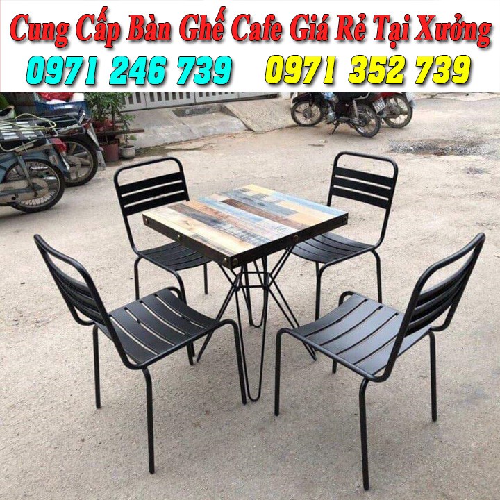 Bàn ghế cafe nhựa giả mây sân vườn giá rẻ