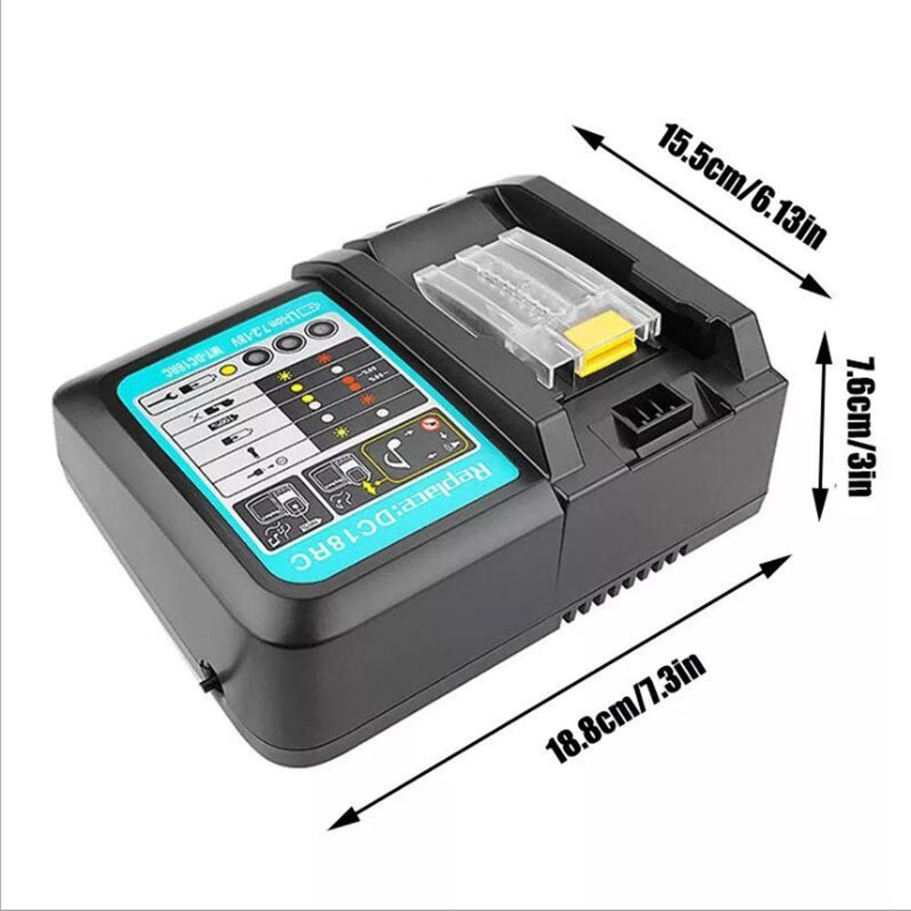 MYRONGVN Bộ Sạc Pin Nhanh BL1860 BL1830 3A DC18RC