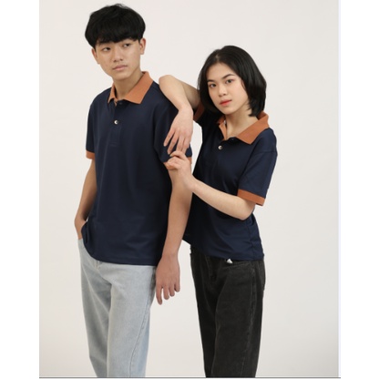 Áo Polo Nữ Màu Xanh Đen BLUECHIC Cổ Nâu Bẻ Chất Liệu Poly Cá Sấu Cao Cấp Trẻ Trung Chuẩn Form NF007
