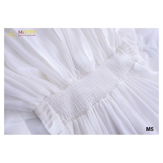 Váy Maxi Voan Trắng Đi Biển