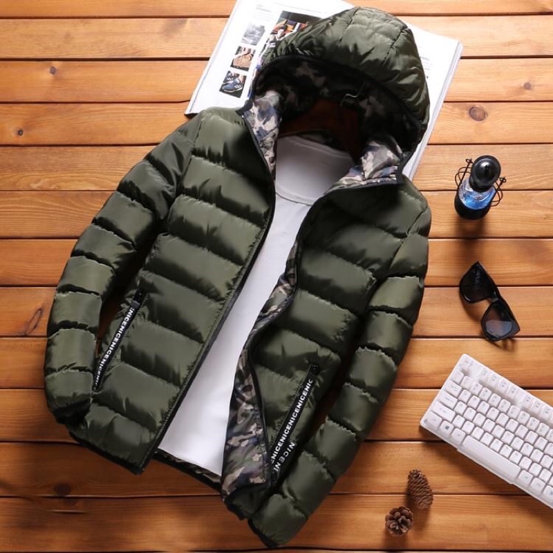 Áo phao nam mặc 2 mặt