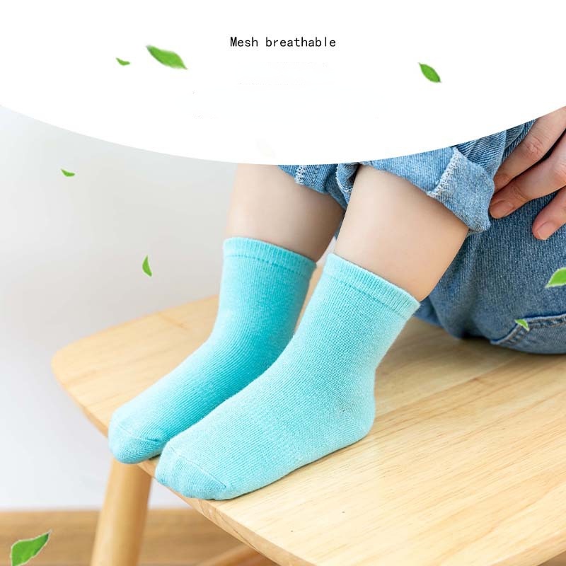 Vớ Cổ Thuyền Màu Sắc Đơn Giản Thời Trang Xuân Hè Dành Cho Bé Trai 2396