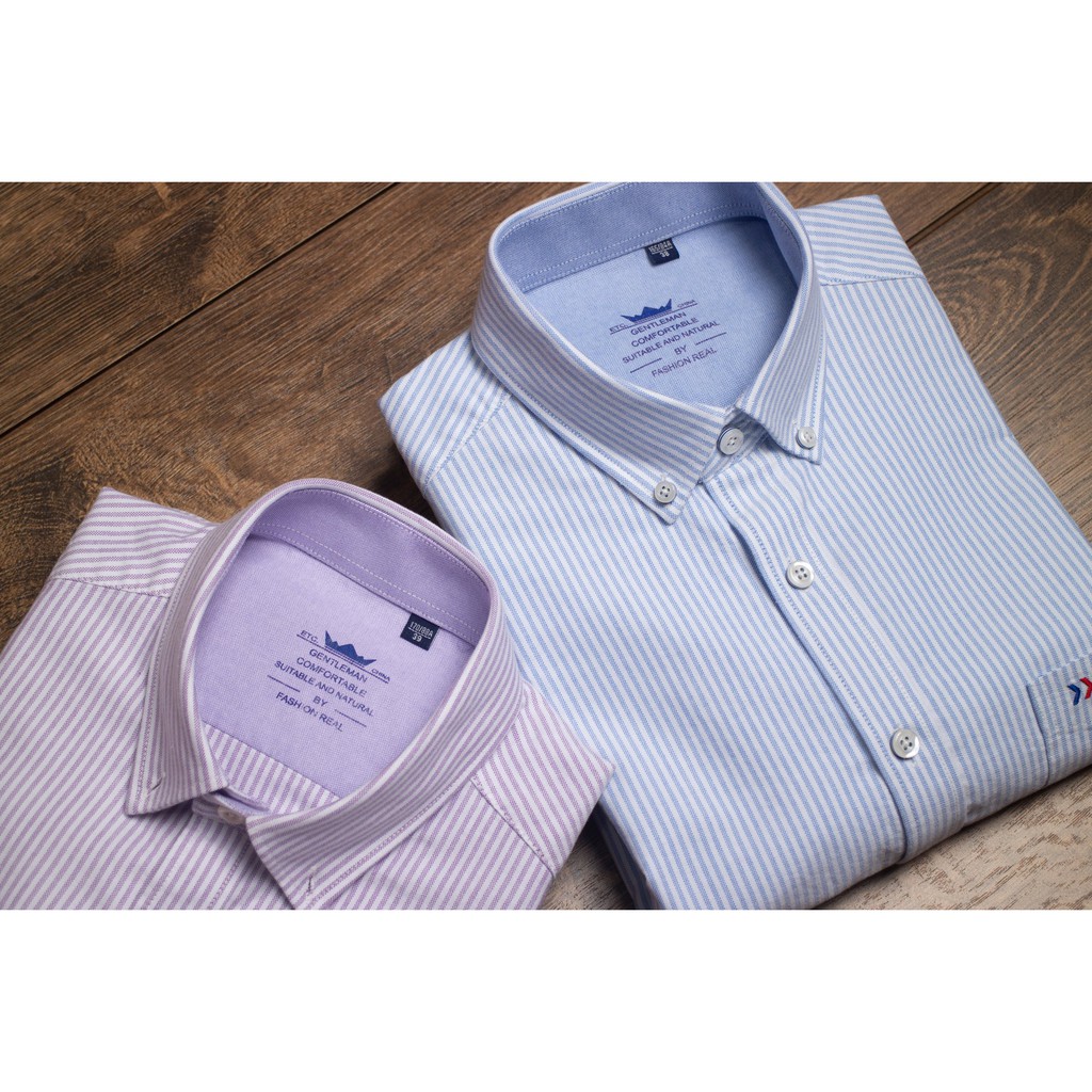 Sơ mi nam kẻ sọc dài tay cotton chất lượng cao - giá rẻ - ảnh chụp thật | BigBuy360 - bigbuy360.vn