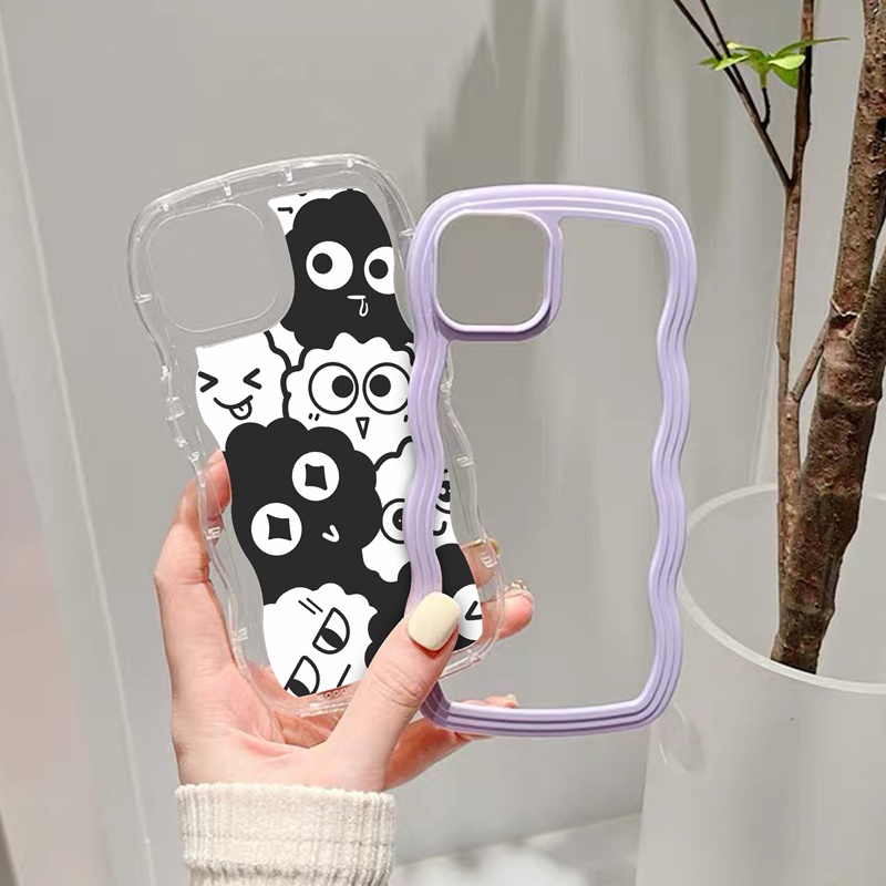 Suntaiho ốp lưng Ốp Điện Thoại TPU Mềm Trong Suốt Hình Bùi Nhùi Đáng Yêu Cho iPhone 11 11 Pro 13 12 Pro Max X XS Max XR 7 8 Plus
