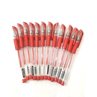 Bút gel nước Mini Cenvava viết siêu êm 0.5mm màu đỏ