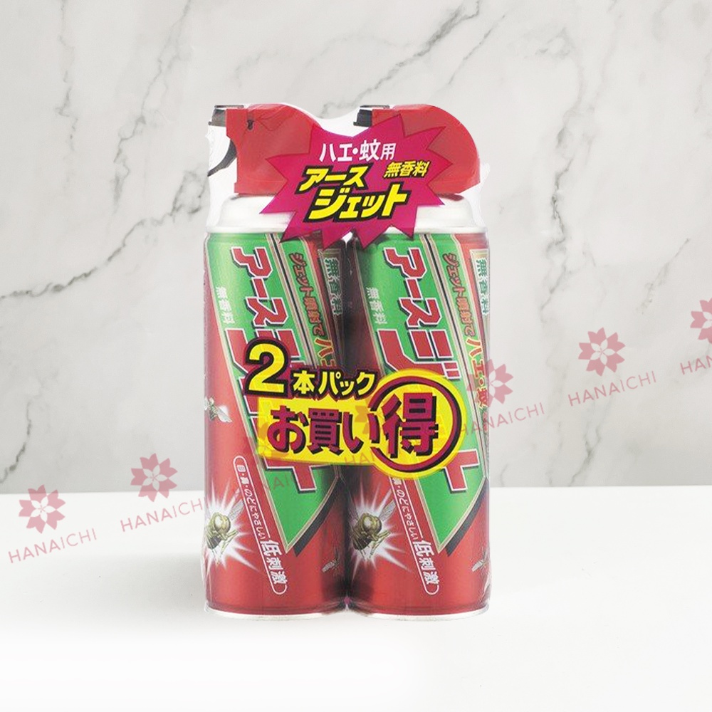 Xịt Côn Trùng, Diệt Gián, Muỗi, Bọ Chét, Bọ Ve, Ruồi Đen, Rệp,...Không Mùi Earth Jet 450mL-Nội địa Nhật