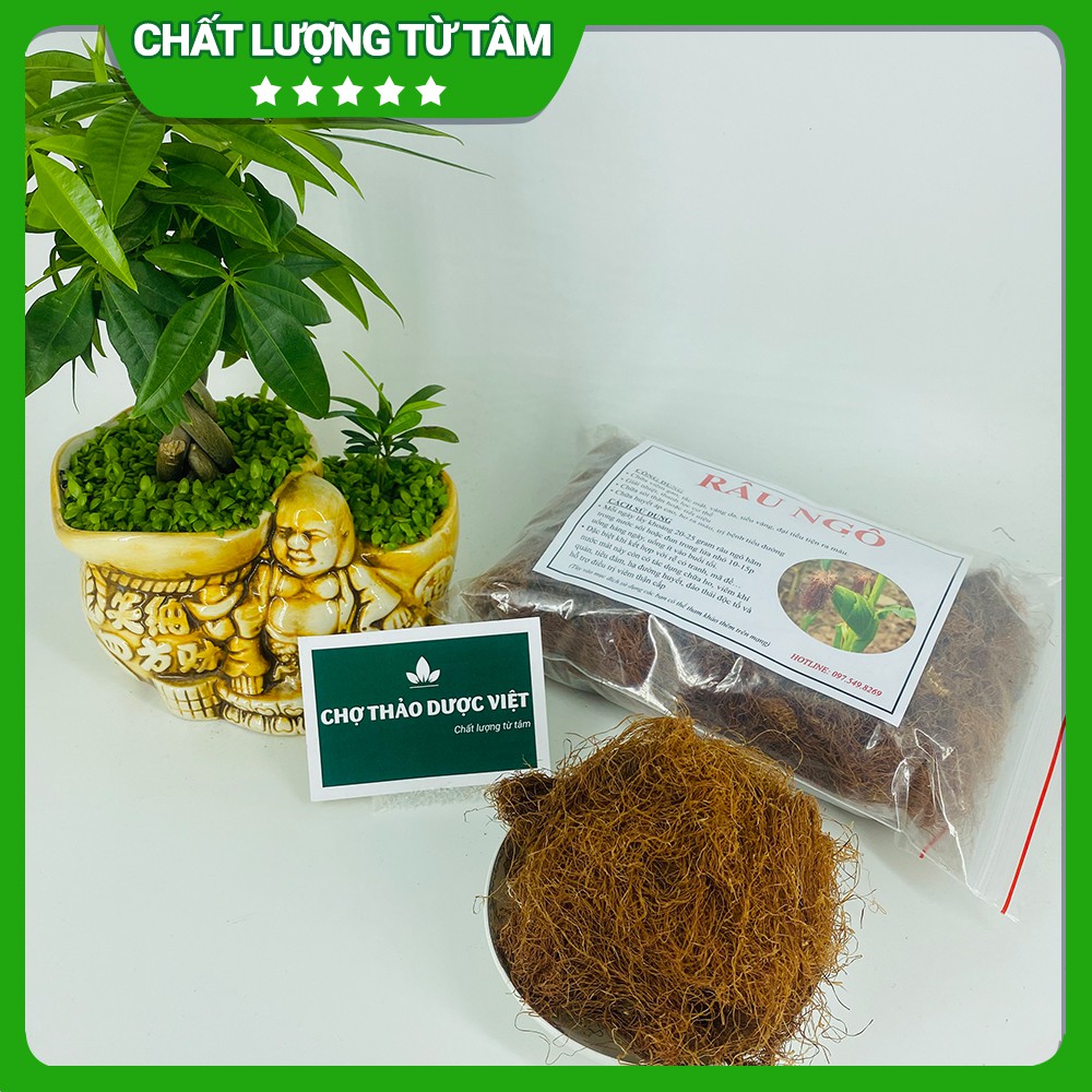 Râu ngô 100g ( Râu ngô khô, trà râu ngô, dâu bắp khô lợi tiểu) - Chợ Thảo Dược Việt