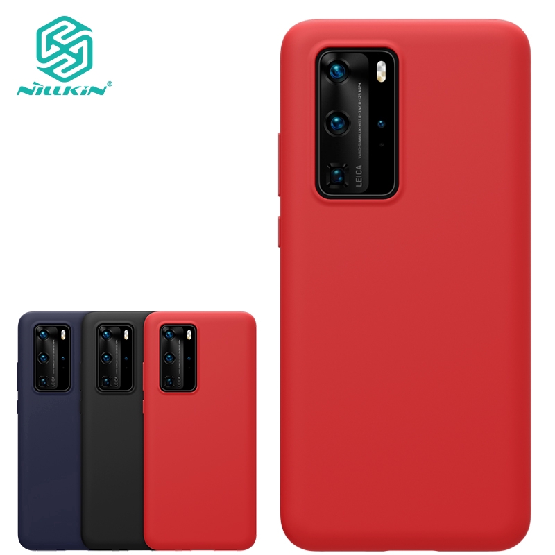 Ốp Điện Thoại NILLKIN Bằng Silicon Mềm Màu Trơn Bề Mặt Mịn Cho Huawei P40 Pro